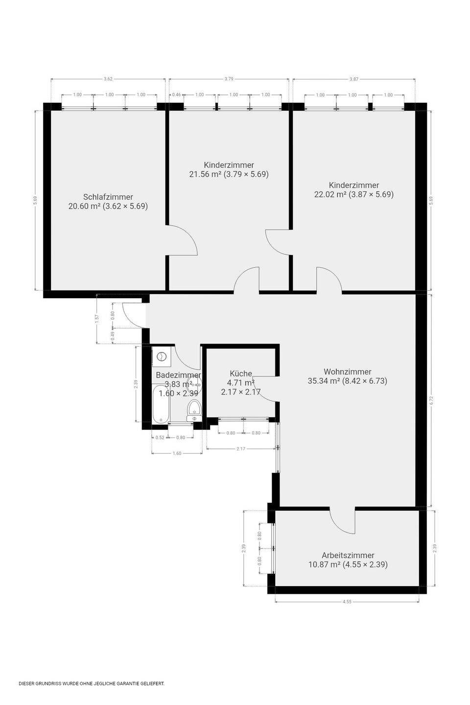 Große Wohnung in der Innenstadt, 8056 Zwickau