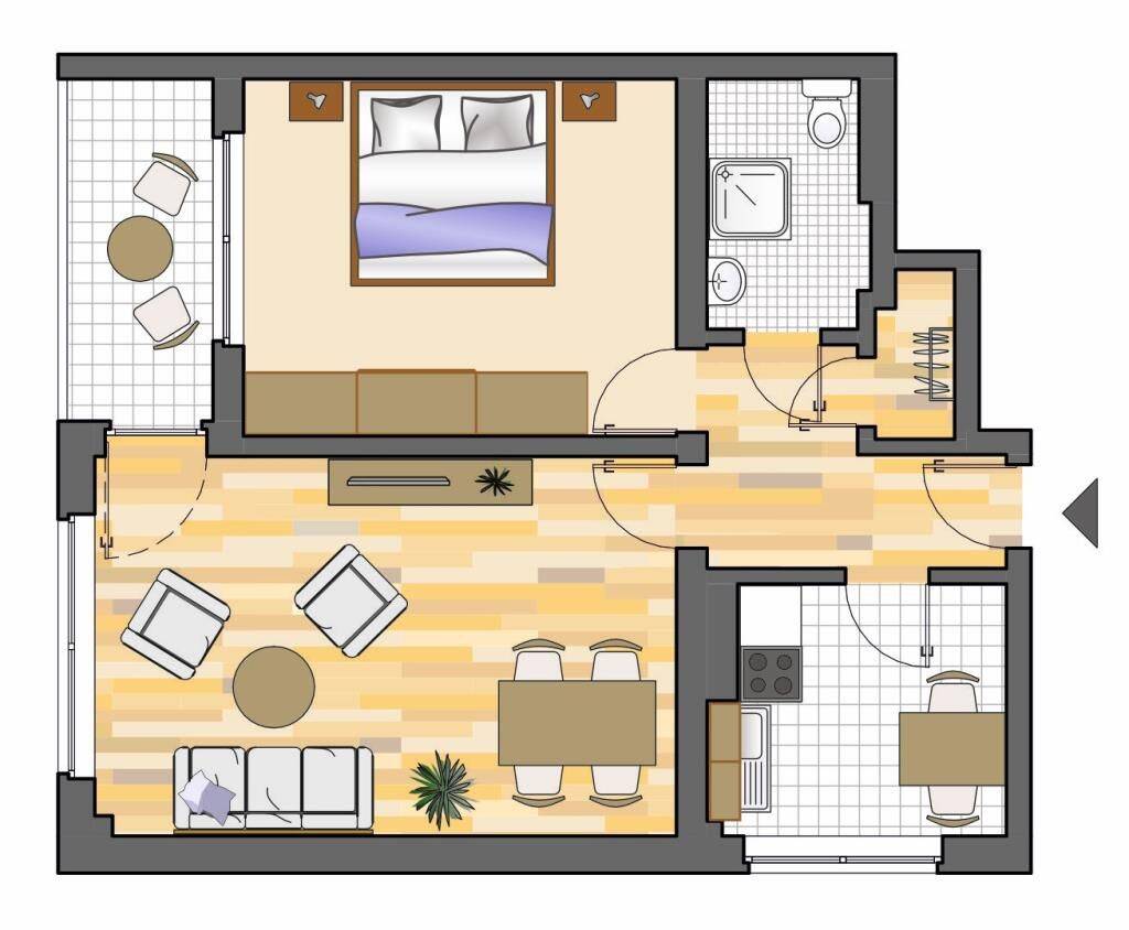 Attraktive 2-Zimmer-Etagenwohnung in Herten mit tollem Ausblick, 45699 Herten