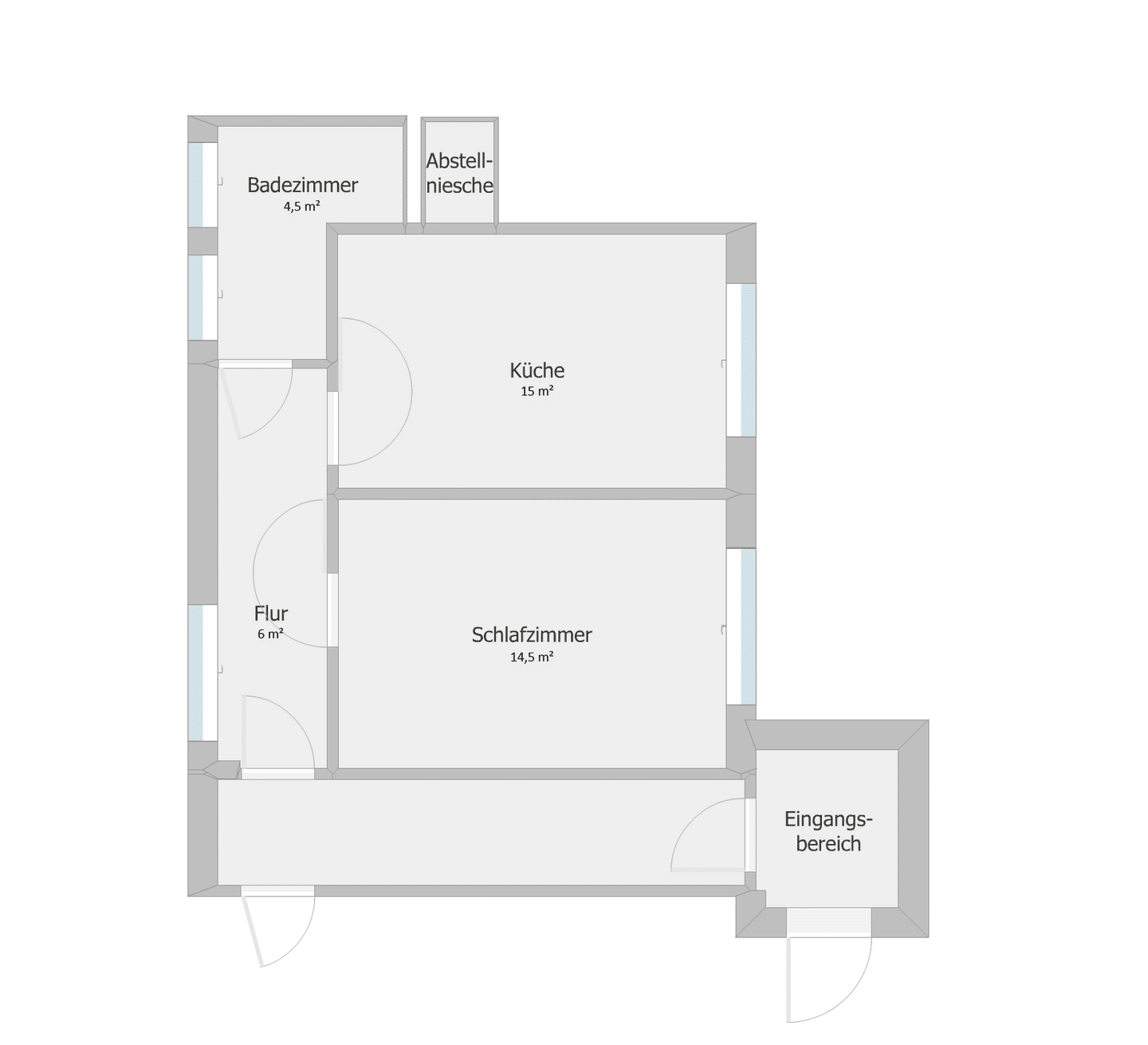 Geräumige 1-Zimmer-Erdgeschosswohnung zur Miete in Raunheim, 65479 Raunheim