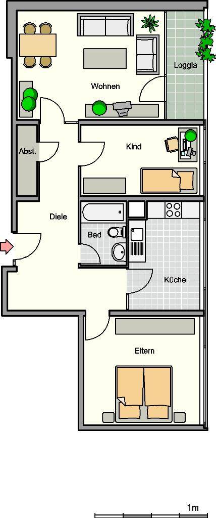79 m ² zum fairen Preis – 359 EUR Kaltmiete, 57223 Kreuztal