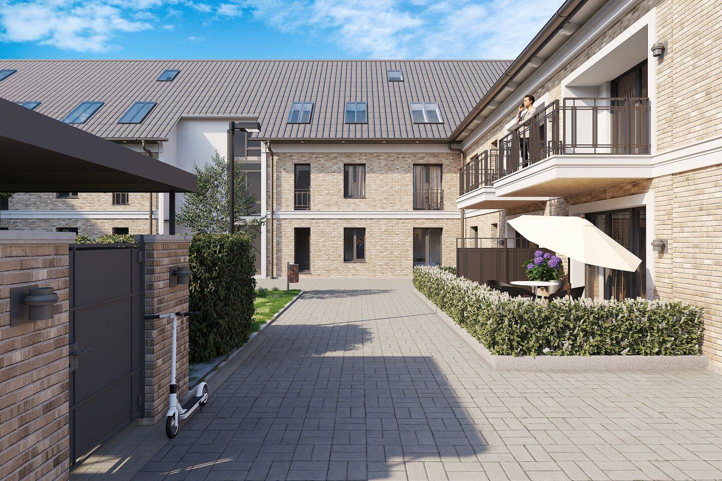 Luxuriöse Erstbezug-Terrassenwohnung in Willich, 2 Zimmer, barrierefrei, natürlich provisionsfrei !, 47877 Willich