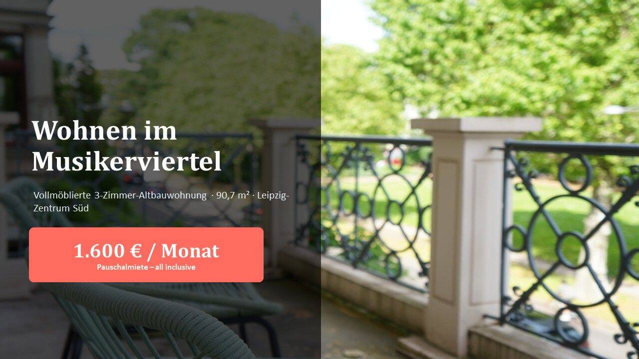 Stilvoller Altbau am Floßplatz – möbliert & all inclusive, 4107 Leipzig (Zentrum Zentrum-Süd)