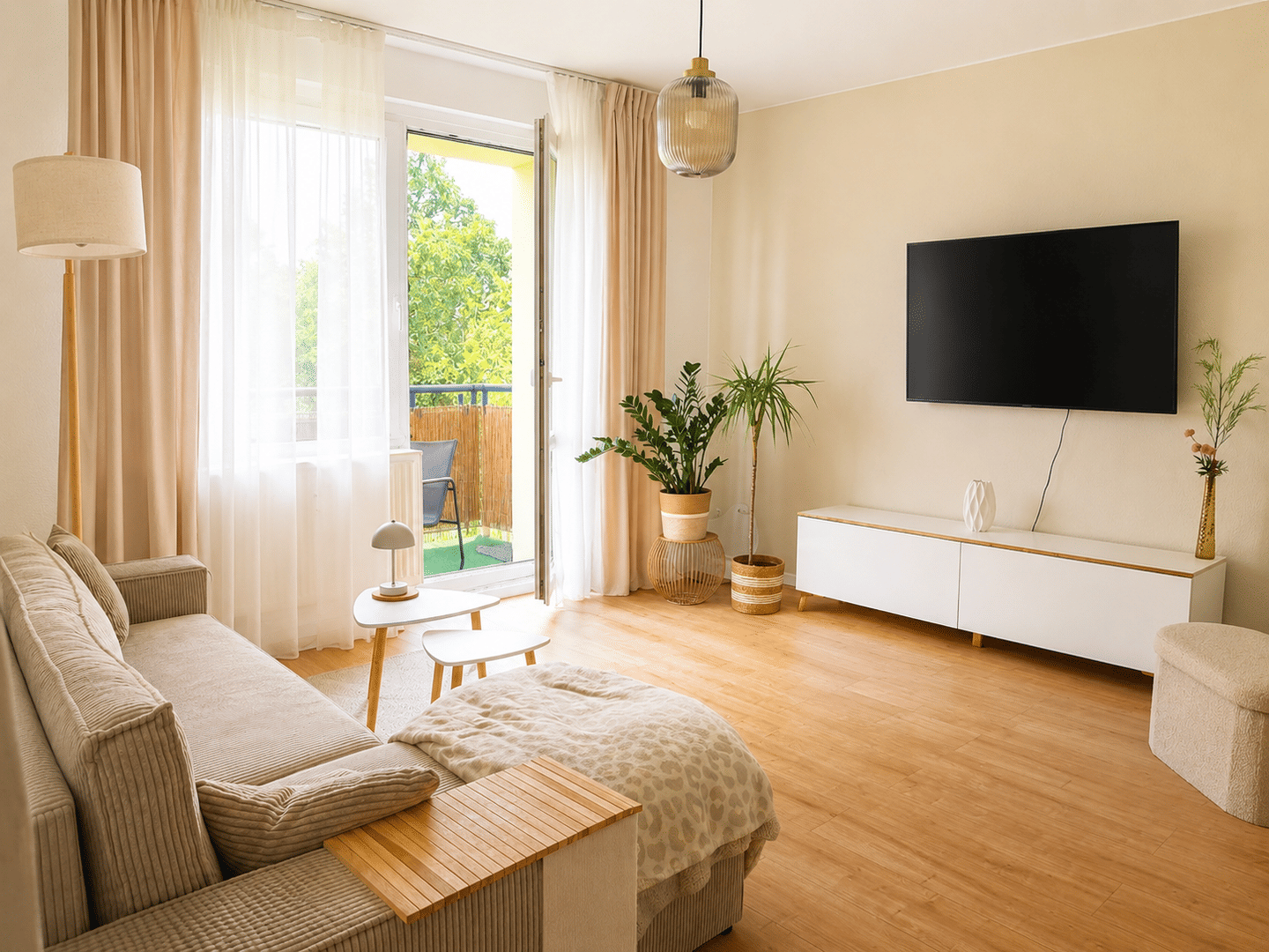 Exklusive, voll möblierte 2-Zimmer-Wohnung mit Balkon, 1277 Dresden