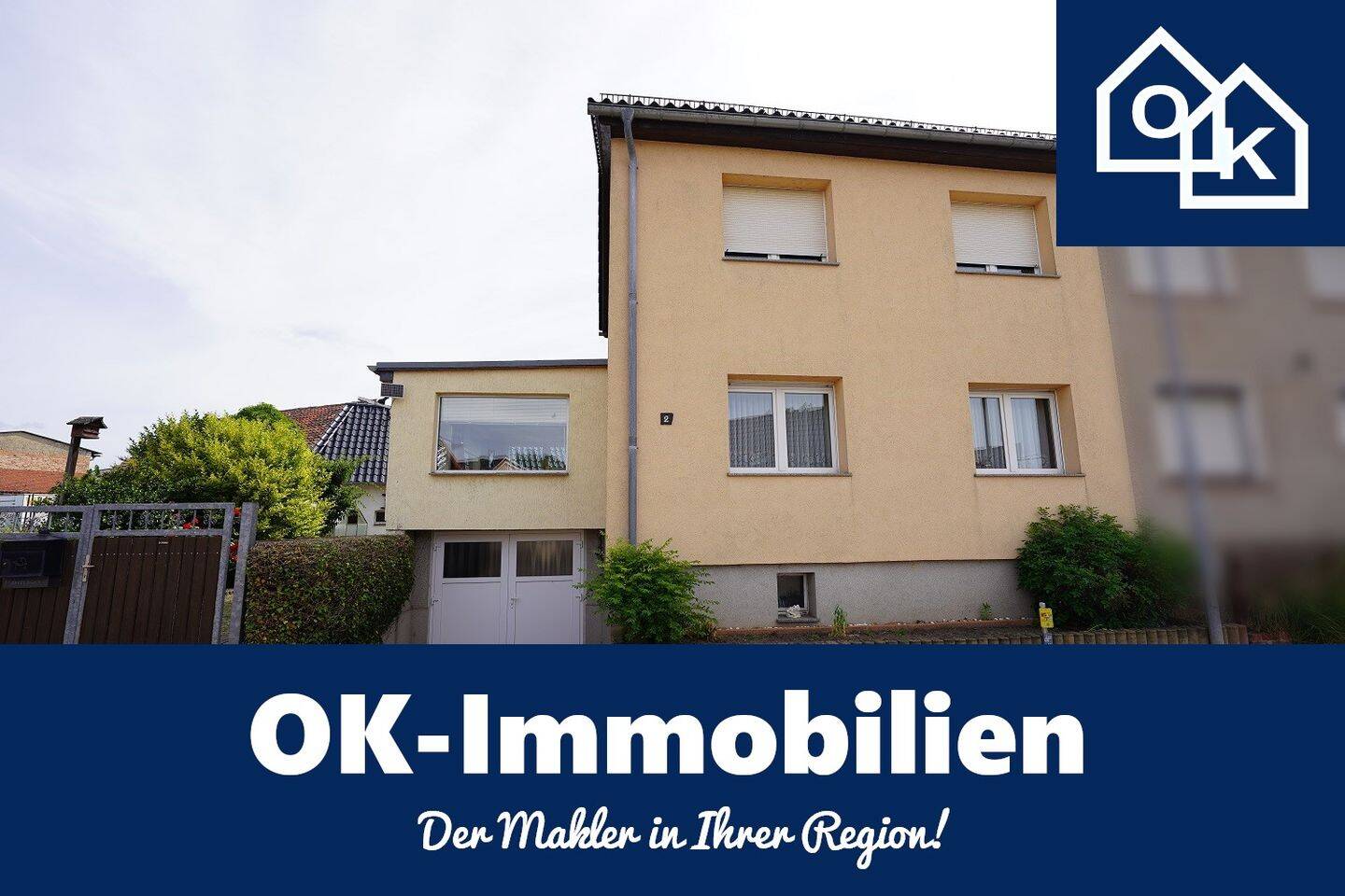 Hillersleben – DHH mit Garage und Partyraum auf einem kleinem Grundstück in ruhiger Lage, 39343 Westheide