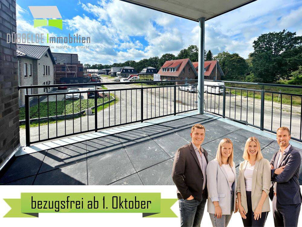 Augustfehn: Große Obergeschosswohnung mit Lift und Einbauküche | 91m² | KfW 40, 26689 Apen