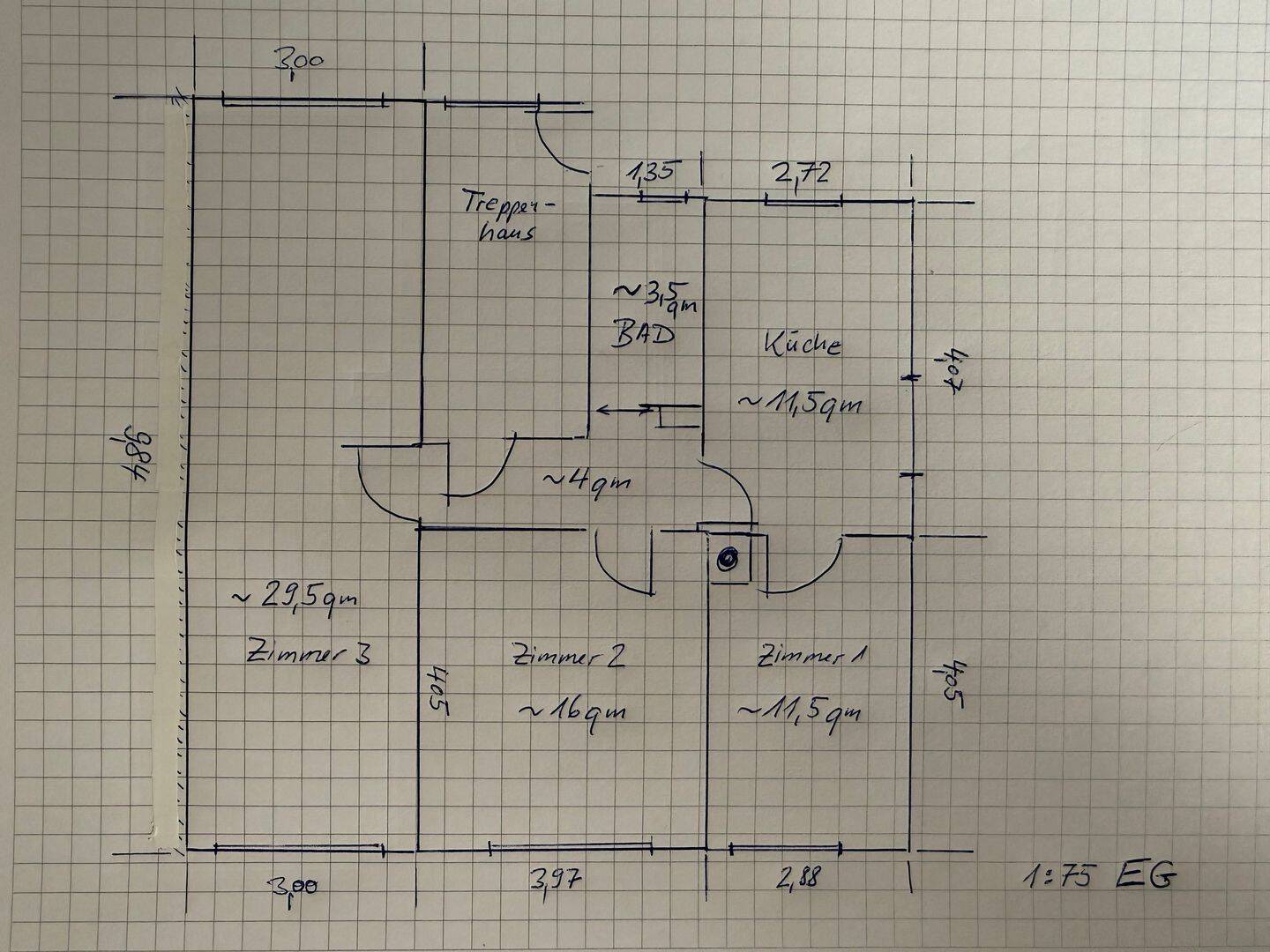 3 Zimmer Wohnung in Karlsruhe-Hagsfeld, 76139 Karlsruhe (Hagsfeld Rintheim Waldstadt)