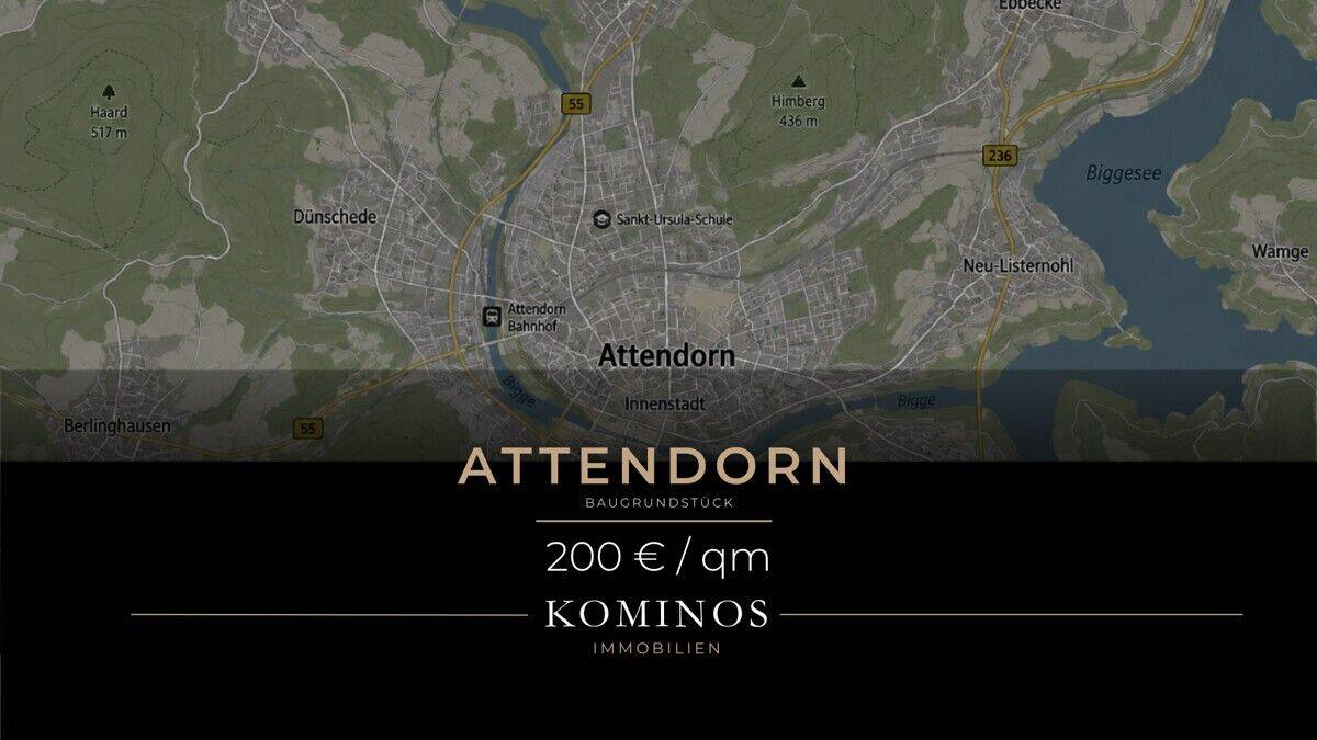 #KOMINOS IMMOBILIEN# Baugrundstück in begehrter Lage von Attendorn-Ennest, 57439 Attendorn
