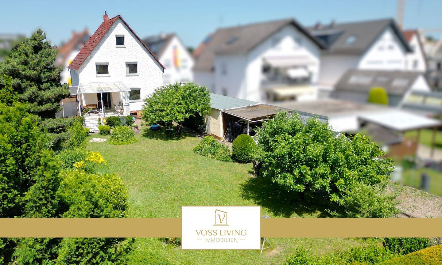 Charmantes Ein-/Zweifamilienhaus in ruhiger Wohnlage mit Traumgrundstück, Sonnenterrasse + Garage, 63303 Dreieich