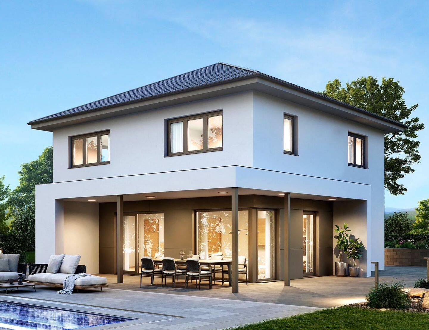 Außergewöhnliche Stadtvilla: Ihr neues Zuhause in Hüttlingen – Smart, Effizient, Traumhaft., 73460 Hüttlingen