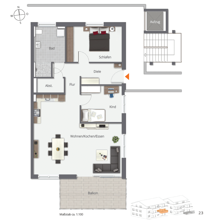 3,5 – Zimmer Wohnung – HELL. OFFEN. WOHLFÜHLEN., 88045 Friedrichshafen