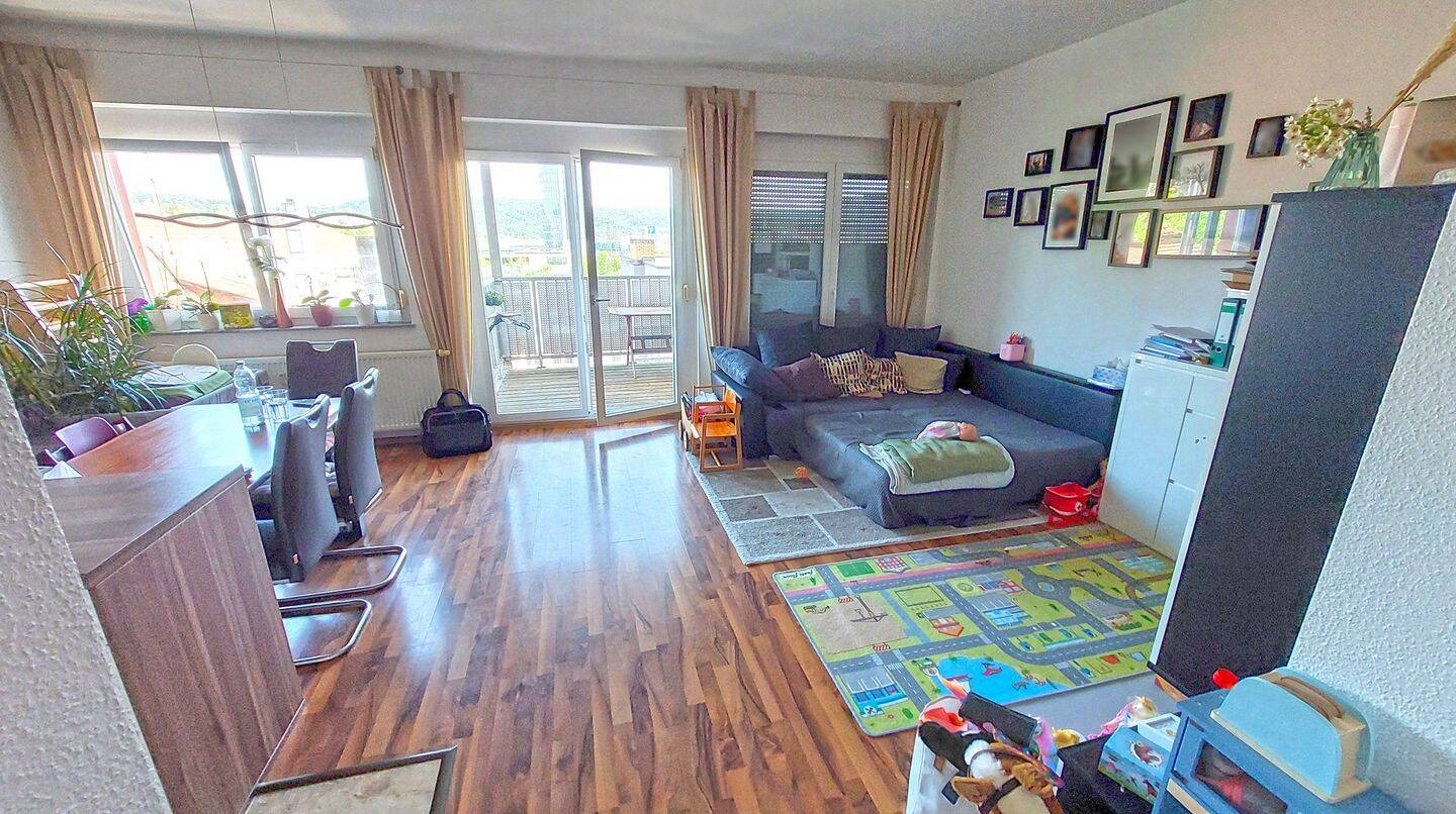3-Zimmer-Wohnung mit Balkon und Schwarzwaldblick, 75177 Pforzheim (Katharinenthalerhof Eutingen Nordstadt Nordweststadt Oststadt)