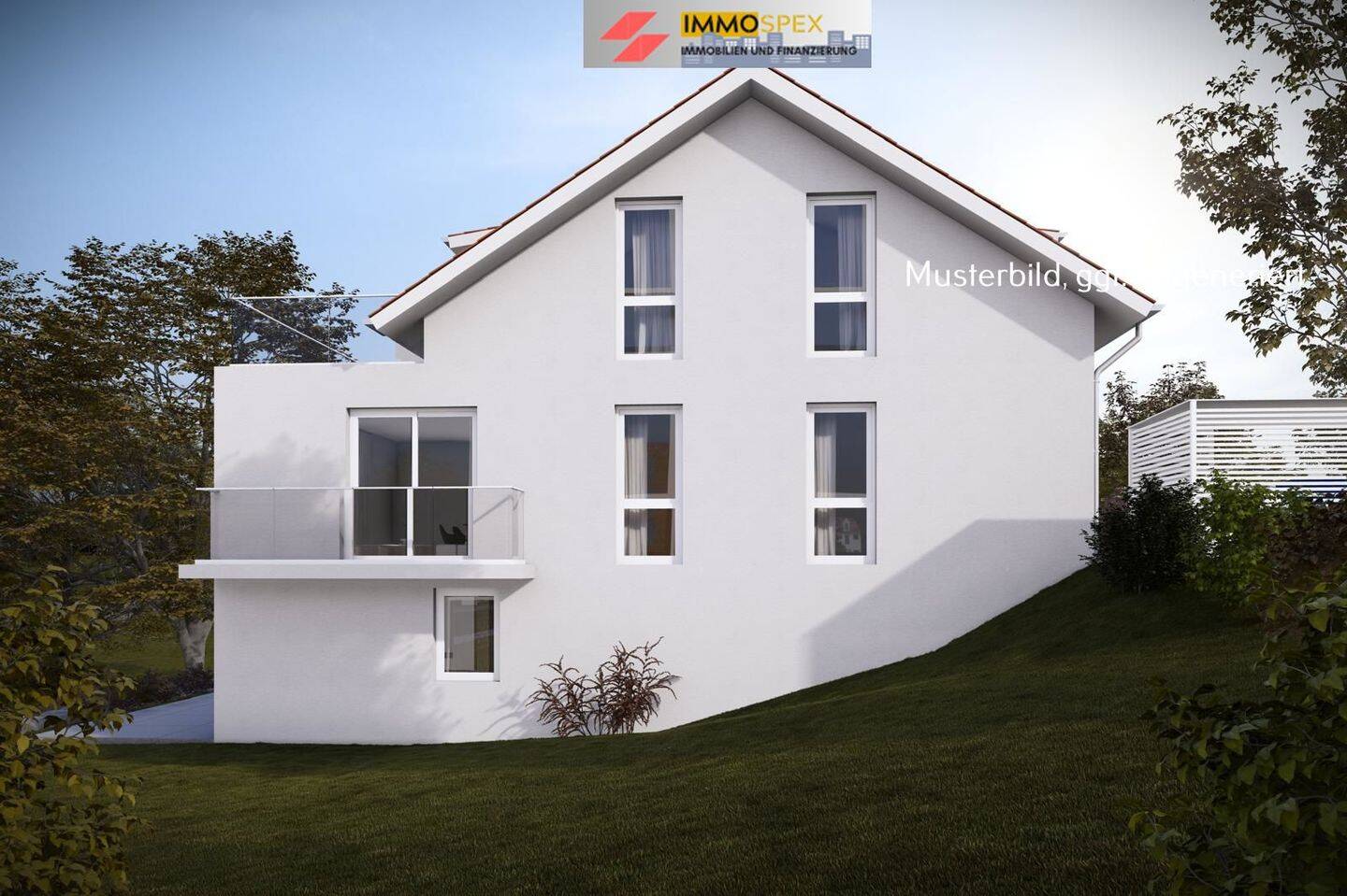 Neubau: Ruhige 2-Zimmer-DG-Wohnung mit großem Balkon, 78661 Dietingen