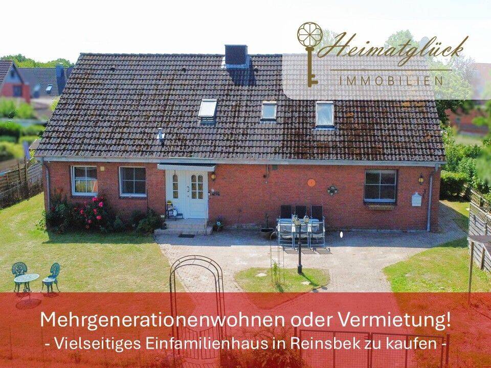 Mehrgenerationenwohnen oder Vermietung! – Vielseitiges Einfamilienhaus in Reinsbek zu kaufen! –, 23820 Pronstorf