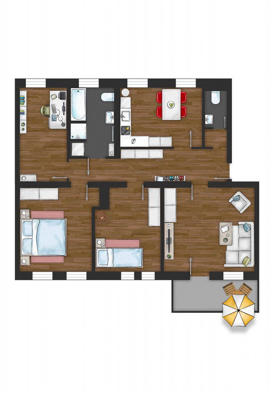 Modernes Wohnen 2026/2027: Energetisch sanierte 4-Zimmer-Wohnung in zentraler Lage, 8523 Plauen