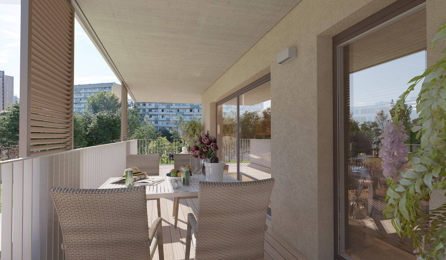 ** Großzügige 3-Zimmer-Wohnung mit weitläufigem Balkon und Blick Richtung Park **, 4107 Leipzig (Zentrum Zentrum-Süd)