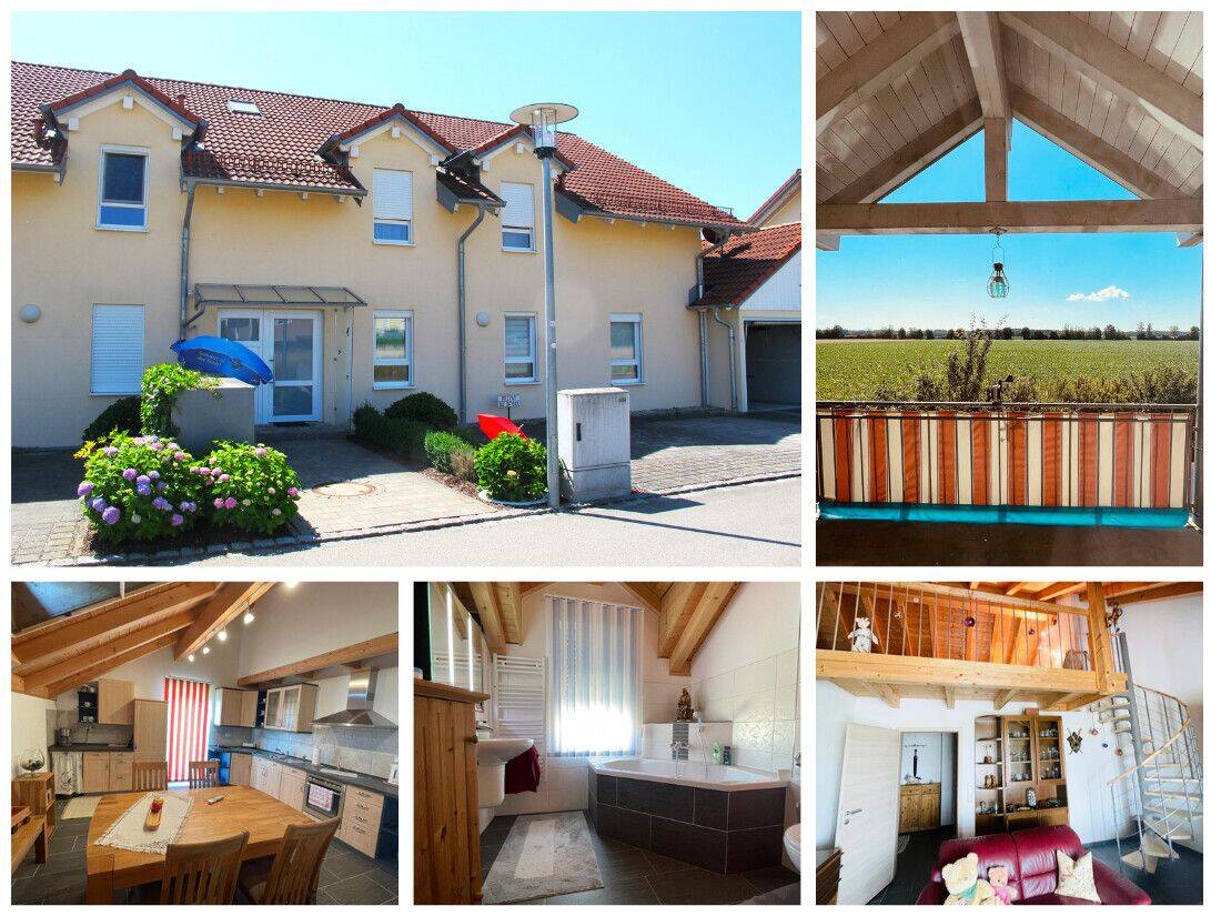 *Wohnen mit Weitblick* Gepflegte 3-Zimmer-Wohnung mit Galerie, Balkon & Garage auf Erbbaugrundstück, 84524 Neuötting