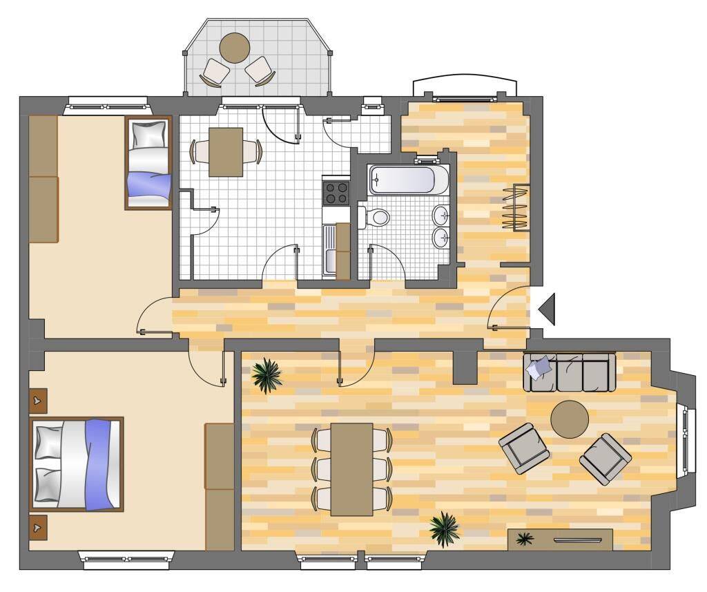 4-Zimmer-Wohnung in Dortmund Gartenstadt, 44141 Dortmund (Hörde Körne Mitte)