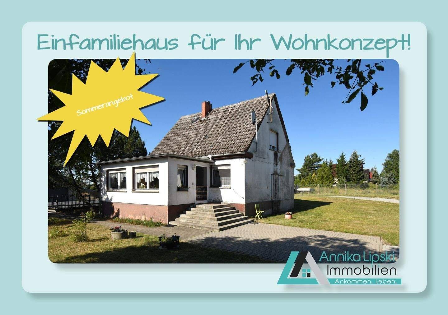 Sommerangebot – Uckermark – Einfamilienhaus für eigene Wohngestaltung in Gerswalde, 17268 Gerswalde