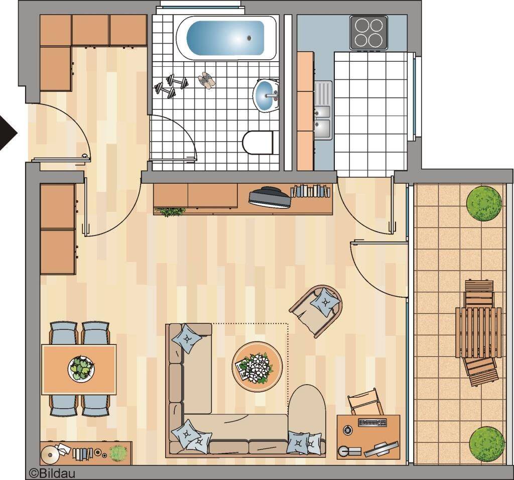 schöne Singlewohnung für Sie, 53123 Bonn