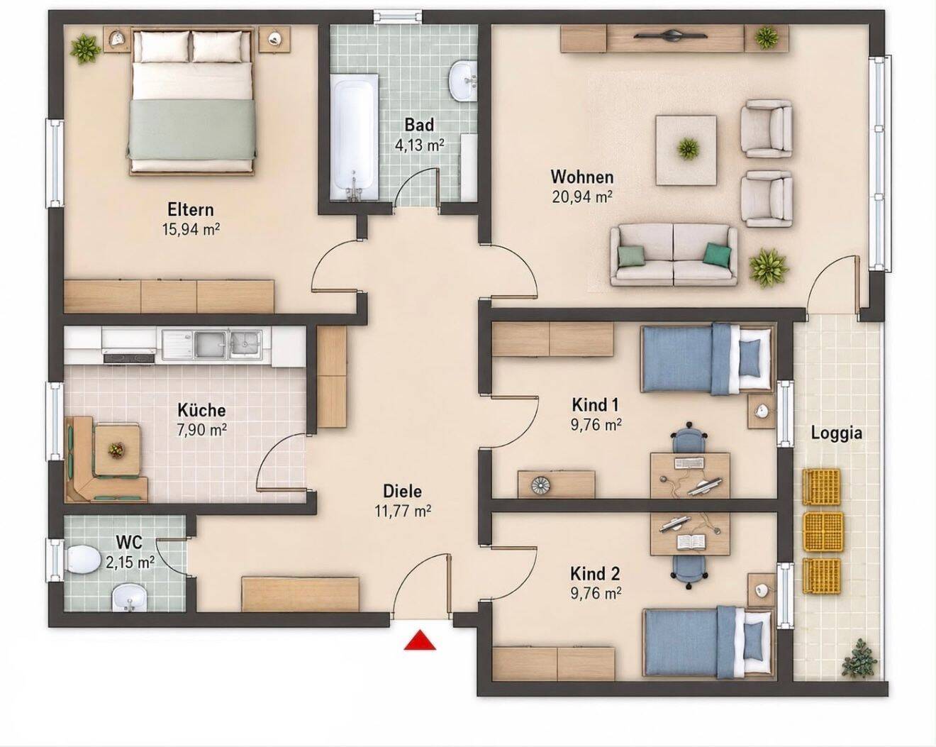 Ihr neues Zuhause: 4-Zimmer-Wohnung mit idealem Grundriss, 51377 Leverkusen (Alkenrath Manfort Schlebusch Steinbüchel)