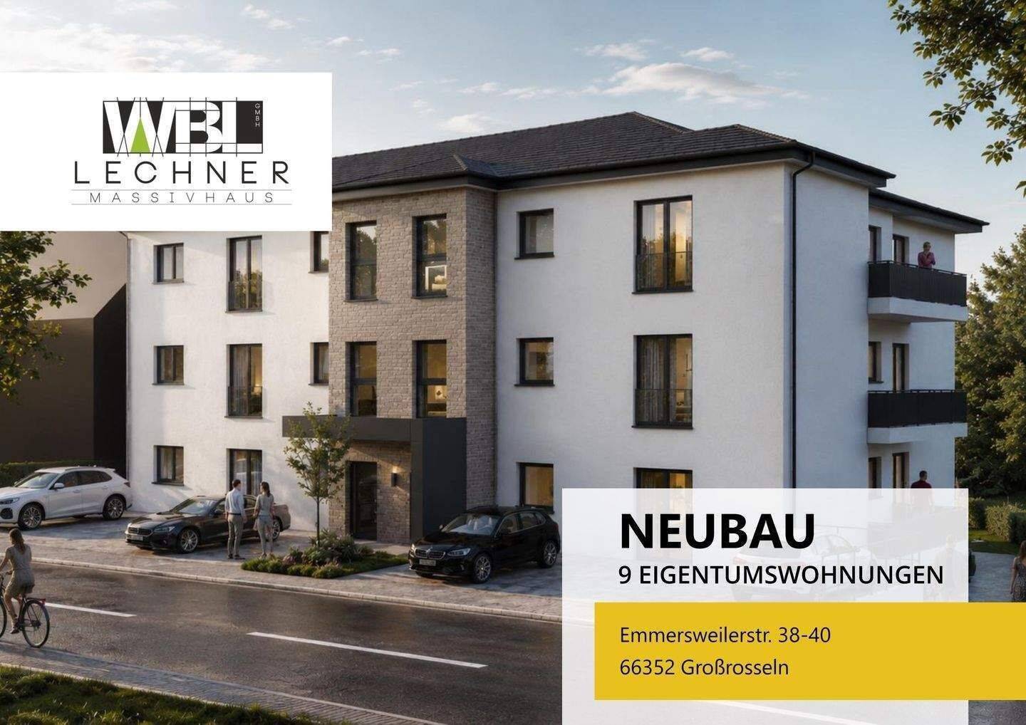 Neubau Eigentumswohnung Großrosseln Penthouse, 66352 Großrosseln