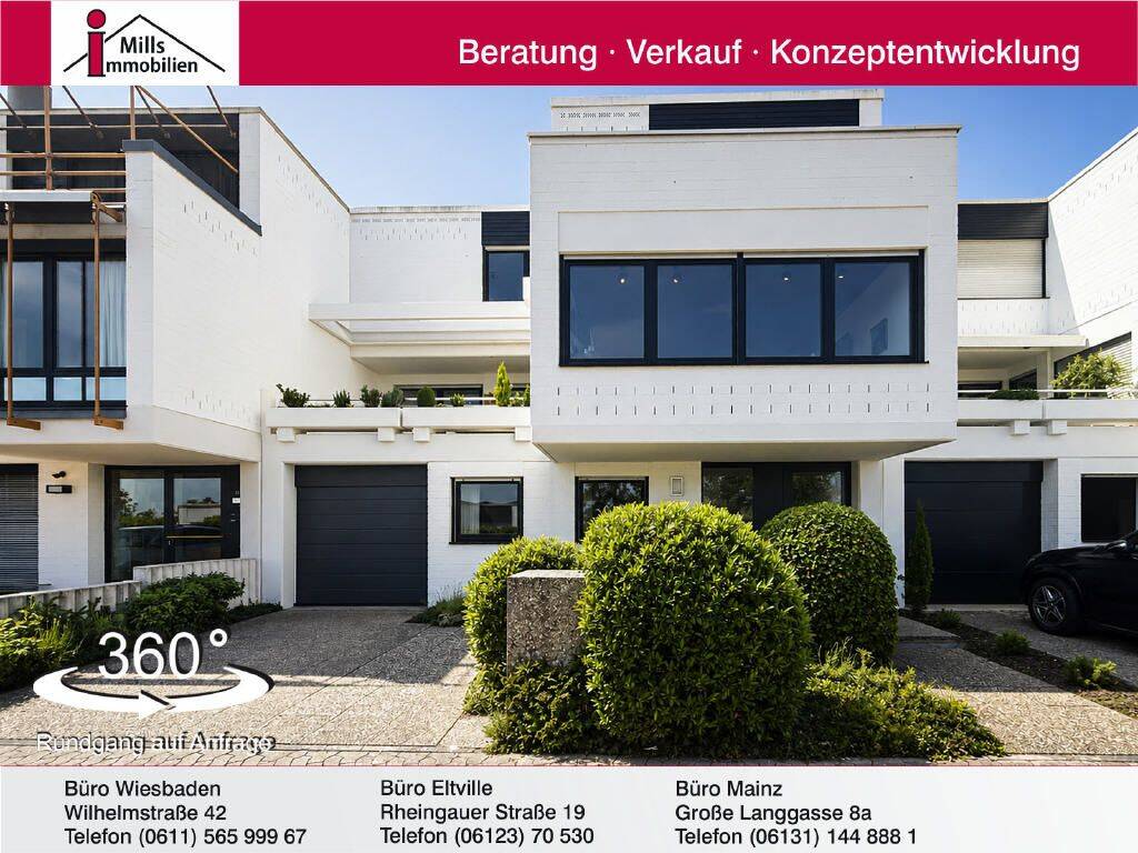 Premiumlage in Mainz-Laubenheim mit traumhaftem Fernblick – Großzügiges Einfamilienhaus mit Terrasse, Balkon und hübschem Garten, 55130 Mainz (Laubenheim Weisenau)