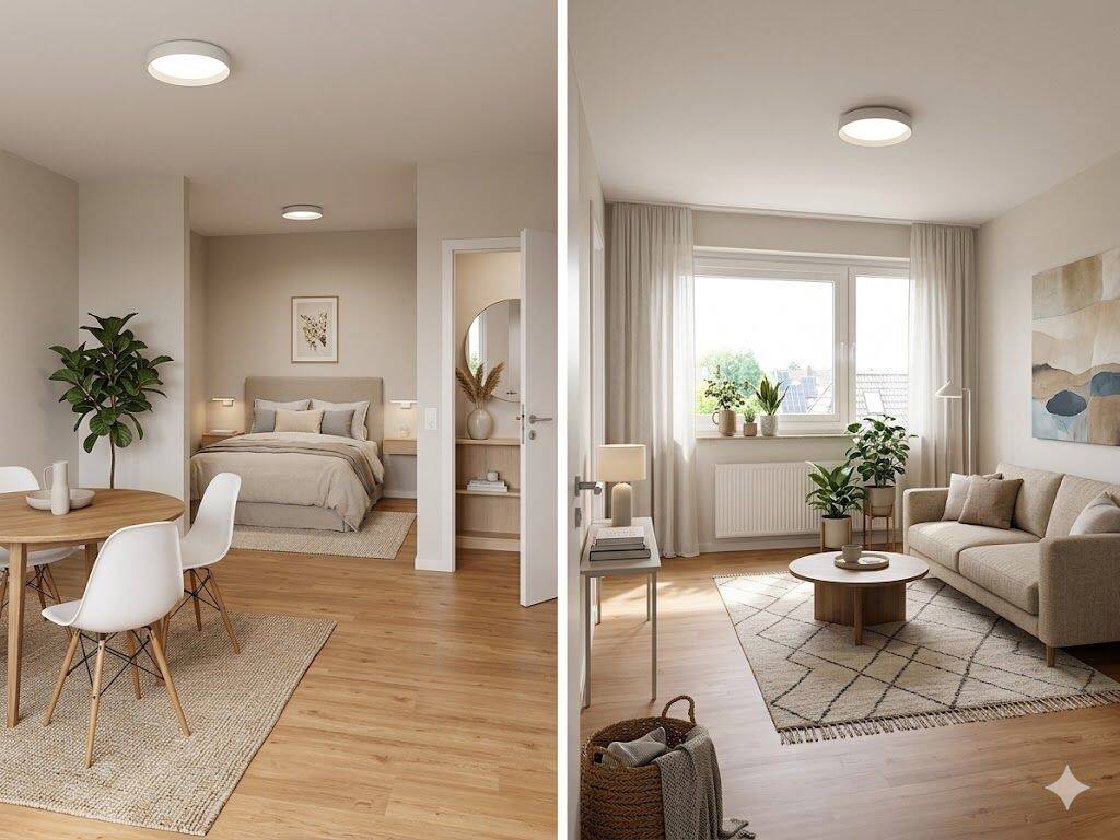 Provisonsfreie 1,5-Zimmer-Wohnung mit PKW Stellpl.Loggia, EBK in Garbsen – nur 800 m zum Uni-Campus!, 30827 Garbsen