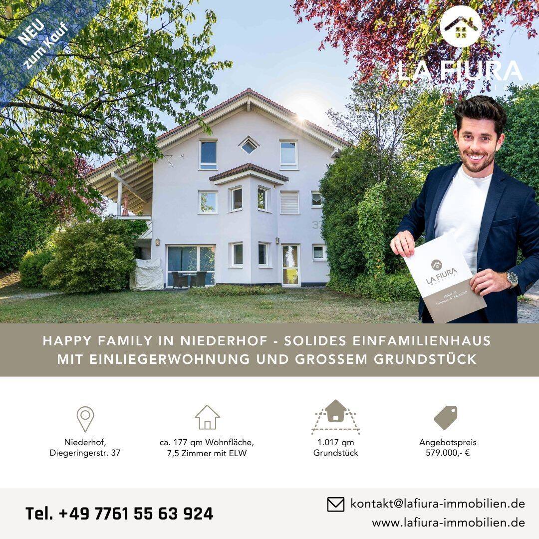 LFI | Happy Family in Niederhof! Einfamilienhaus mit Einliegerwohnung und großem Grundstück, 79730 Murg