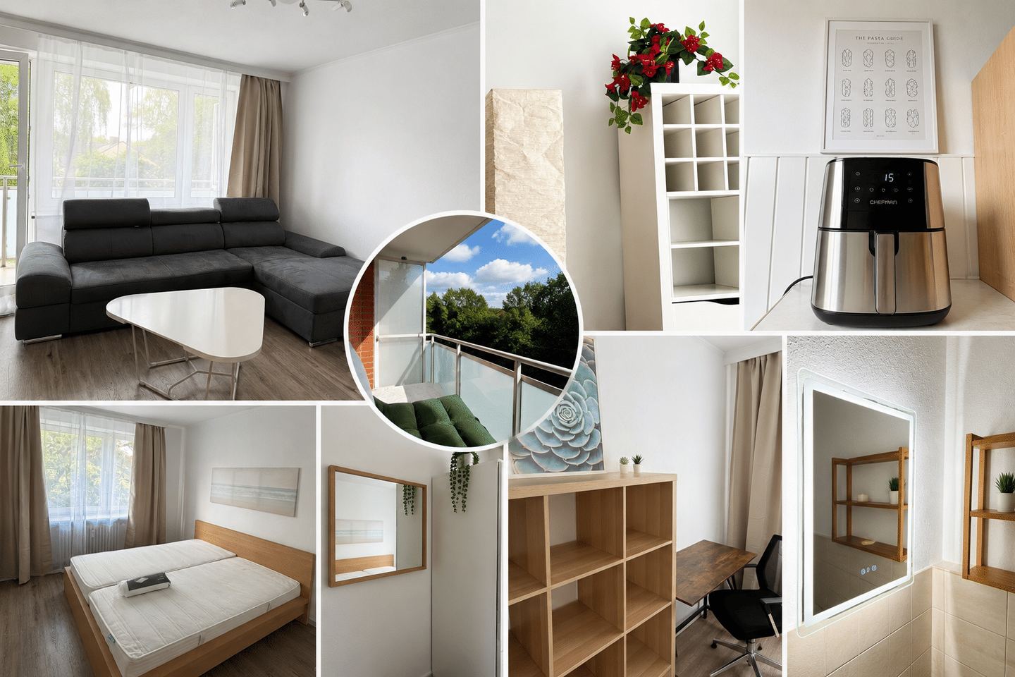 Vollmöblierte 3-Zimmer-Wohnung mit Balkon & Stellplatz | Bramfeld, 22179 Hamburg (Wandsbek Bramfeld)
