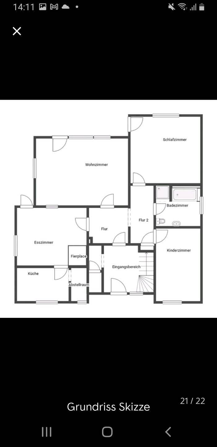 4 Zimmer Erdgeschoss Wohnung mit Garten, 89290 Buch