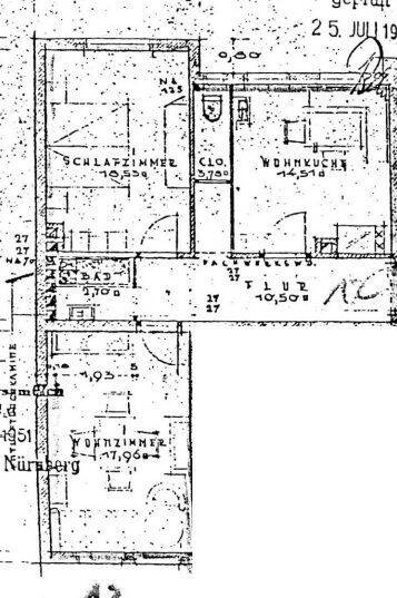 2-Zimmer Wohnung – ab sofort zu beziehen – Offene Besichtigung 30.07.2026 / 8 Uhr, 90478 Nürnberg (Dutzendteich Gleißhammer Glockenhof Sankt Peter Zerzabelshof)