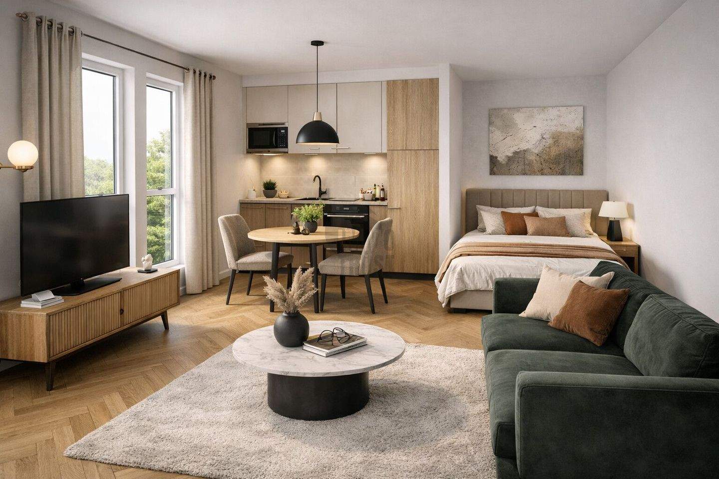 MODERNES NEUBAU-APARTMENT IN BESTER ZENTRUMSLAGE MIT FUSSBODENHEIZUNG UND STELLPLATZ, 26452 Sande