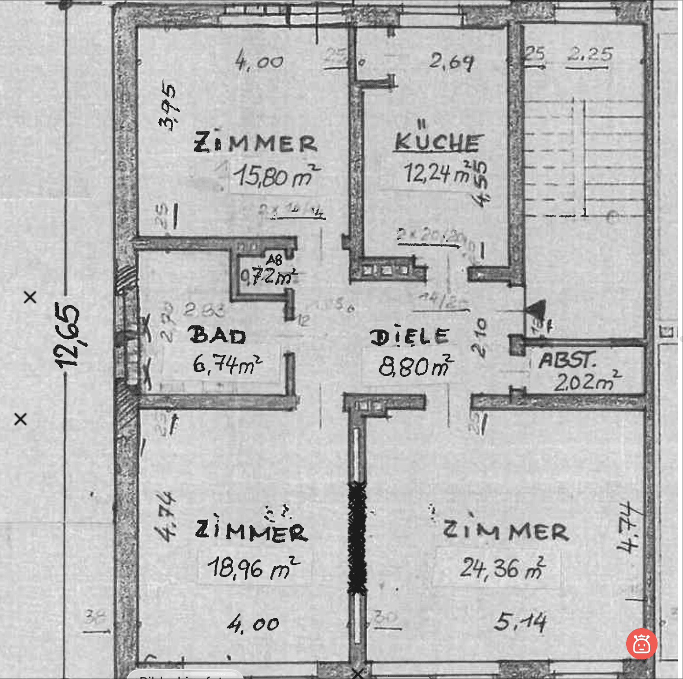 Kernsanierte Wohnung auf der Overbergstr. 22, 48145 Münster (Centrum Mauritz)