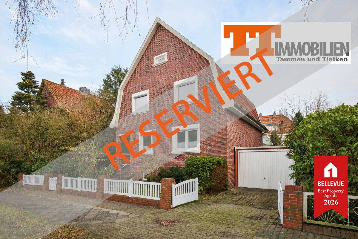 TT bietet an: Wohnen mit Stil und Substanz – Saniertes Klinkerhaus im bevorzugten Villenviertel!, 26384 Wilhelmshaven (Heppens Heppenser Groden Innenhafen Innenstadt Neuende)