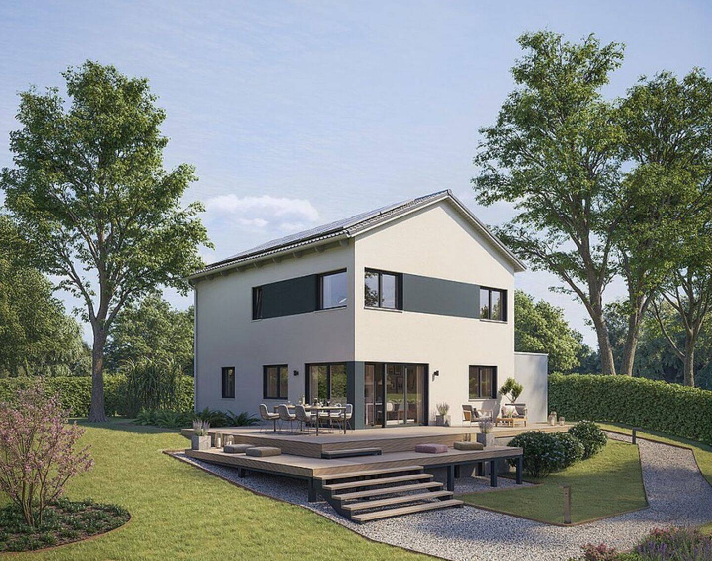 Exklusive Villa 142 von Hanse Haus – QNG-förderfähig bauen im Baugebiet Pfingsfeld in Heek, 48619 Heek