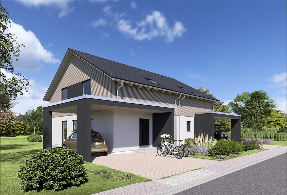 Neubauprojekt: Modernes Fertighaus auf Top-Grundstück! Sonnige DHH (EFH auch möglich)in ruhige Lage und sehr guter Nachbarschaft!, 91058 Erlangen (Bruck Eltersdorf Erlangen-Süd Sebaldussiedlung Tennenlohe)