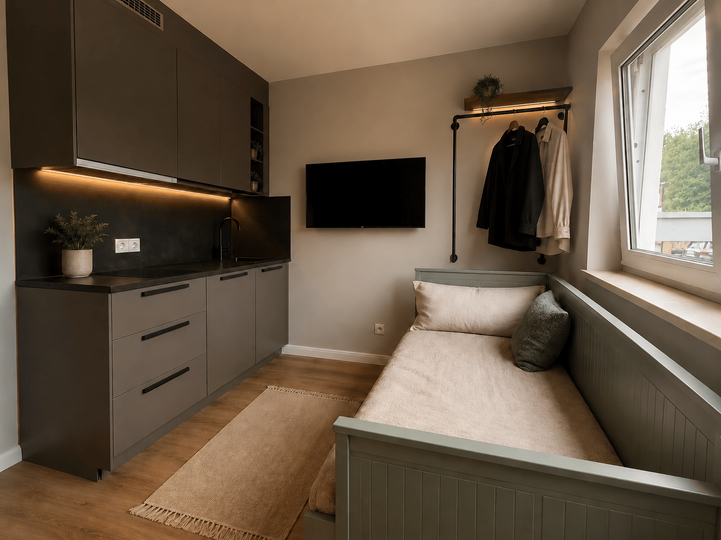 Erstbezug nach Renovierung – Modernes, voll möbliertes Apartment, 63322 Rödermark