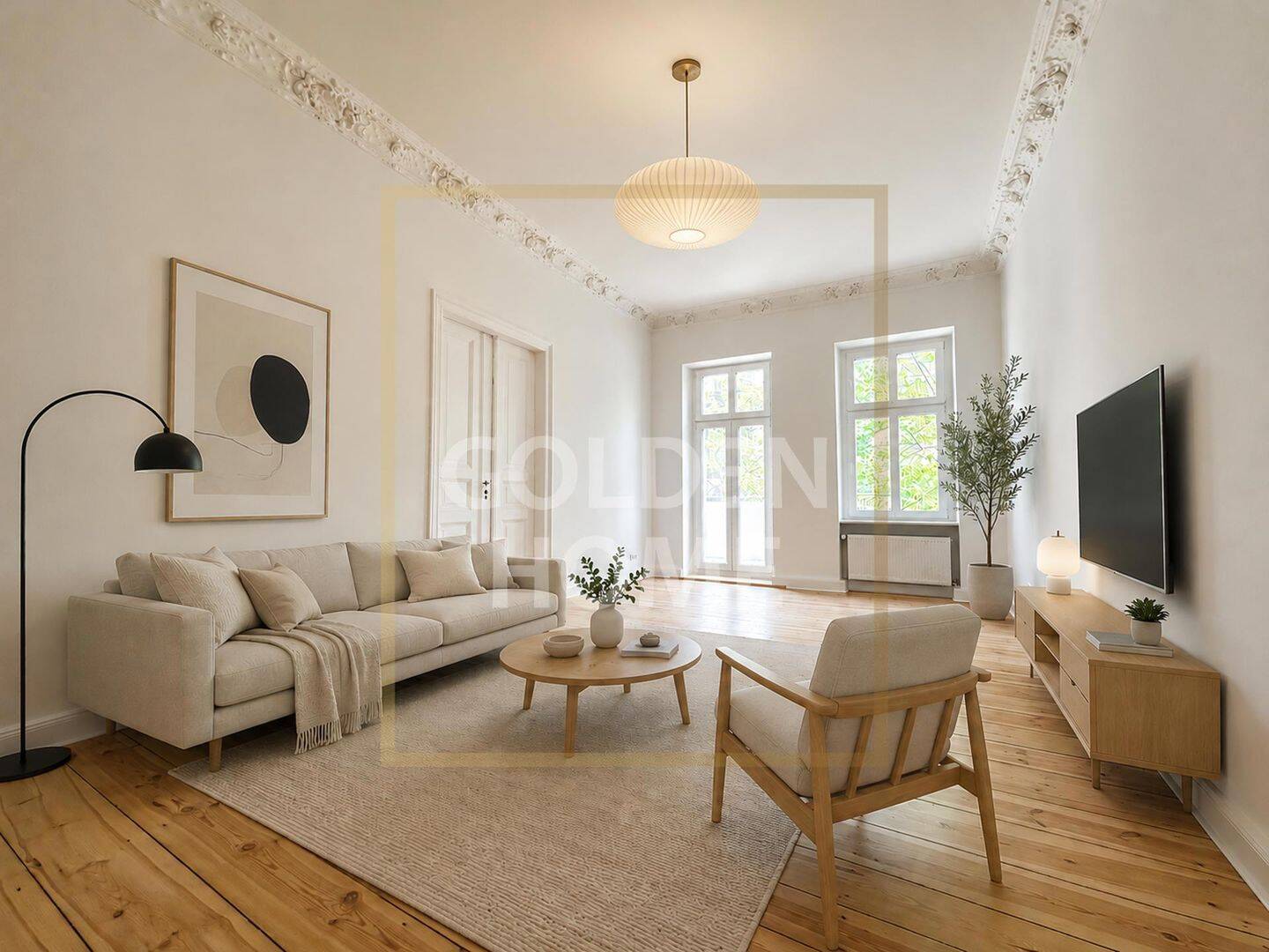 Sanierter, klassischer Altbau: 3-Zimmer zum Kauf mit Balkon in Berlin-Charlottenburg, 10627 Berlin (Charlottenburg-Wilmersdorf Charlottenburg)