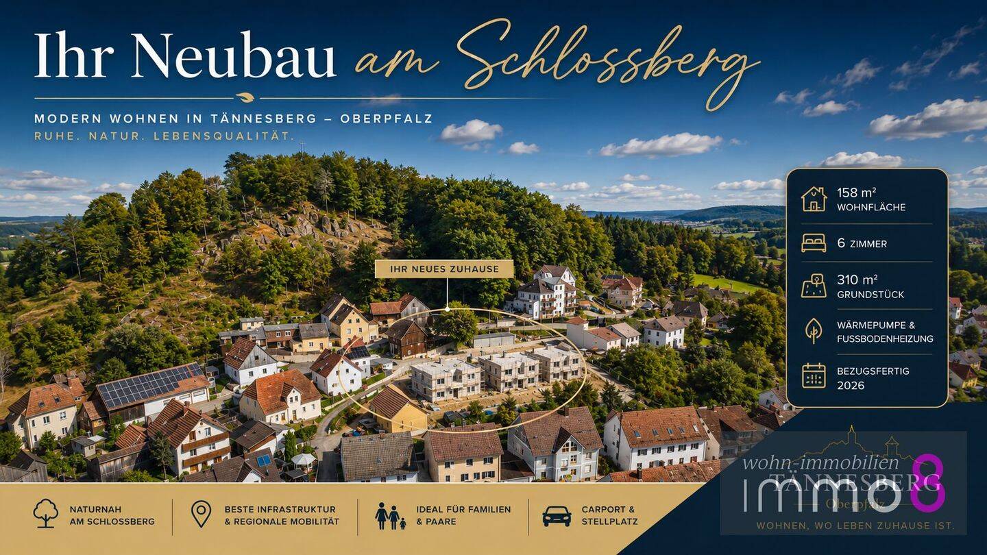 Modernes Wohnen am Schlossberg in der malerischen Gemeinde Tännesberg, 92723 Tännesberg