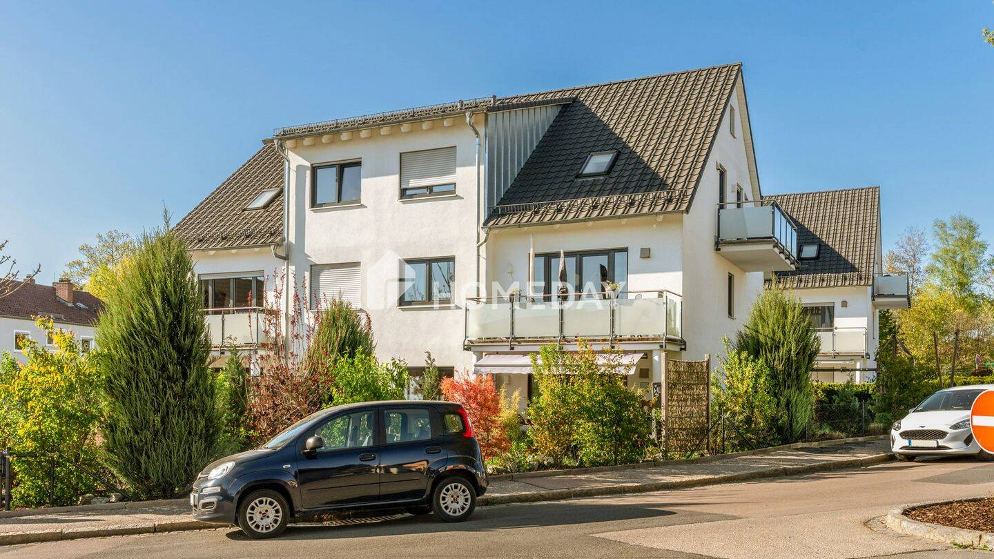 Wohnen mit Gartenflair – Moderne Erdgeschosswohnung mit großer Terrasse und viel Komfort, 92421 Schwandorf