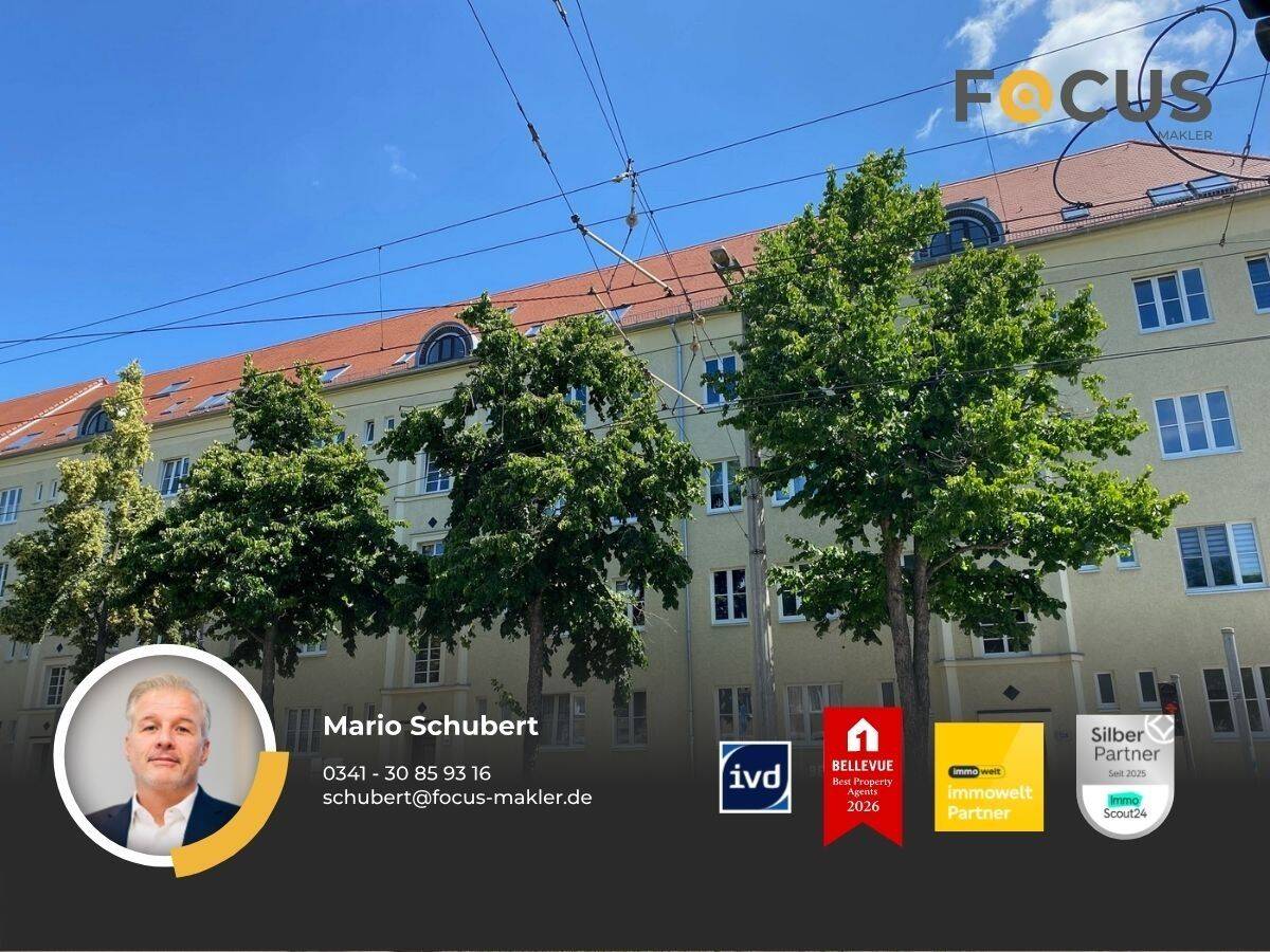 Eutritzsch – schöne Singlewohnung im Leipziger Norden mit Tageslichtbad und Balkon, 4129 Leipzig (Eutritzsch)