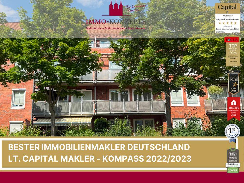 TOP-2-Raum-ETW mit Balkon und Stellplatz, 19061 Schwerin