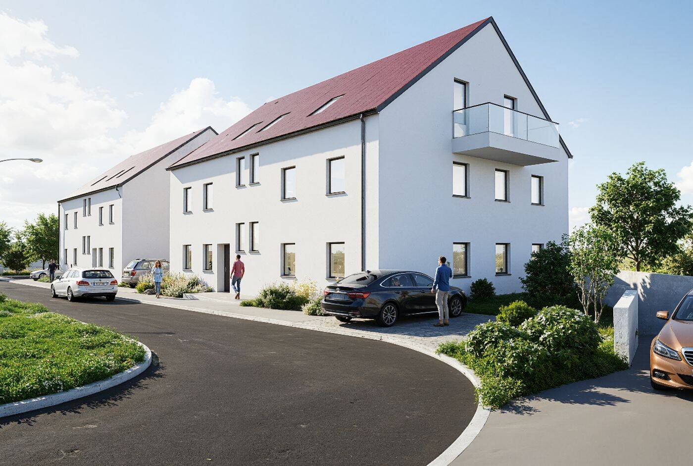 “Hirtenweiher-Karree” – 2-Zimmer-OG-Wohnung mit West Balkon, 92353 Postbauer-Heng