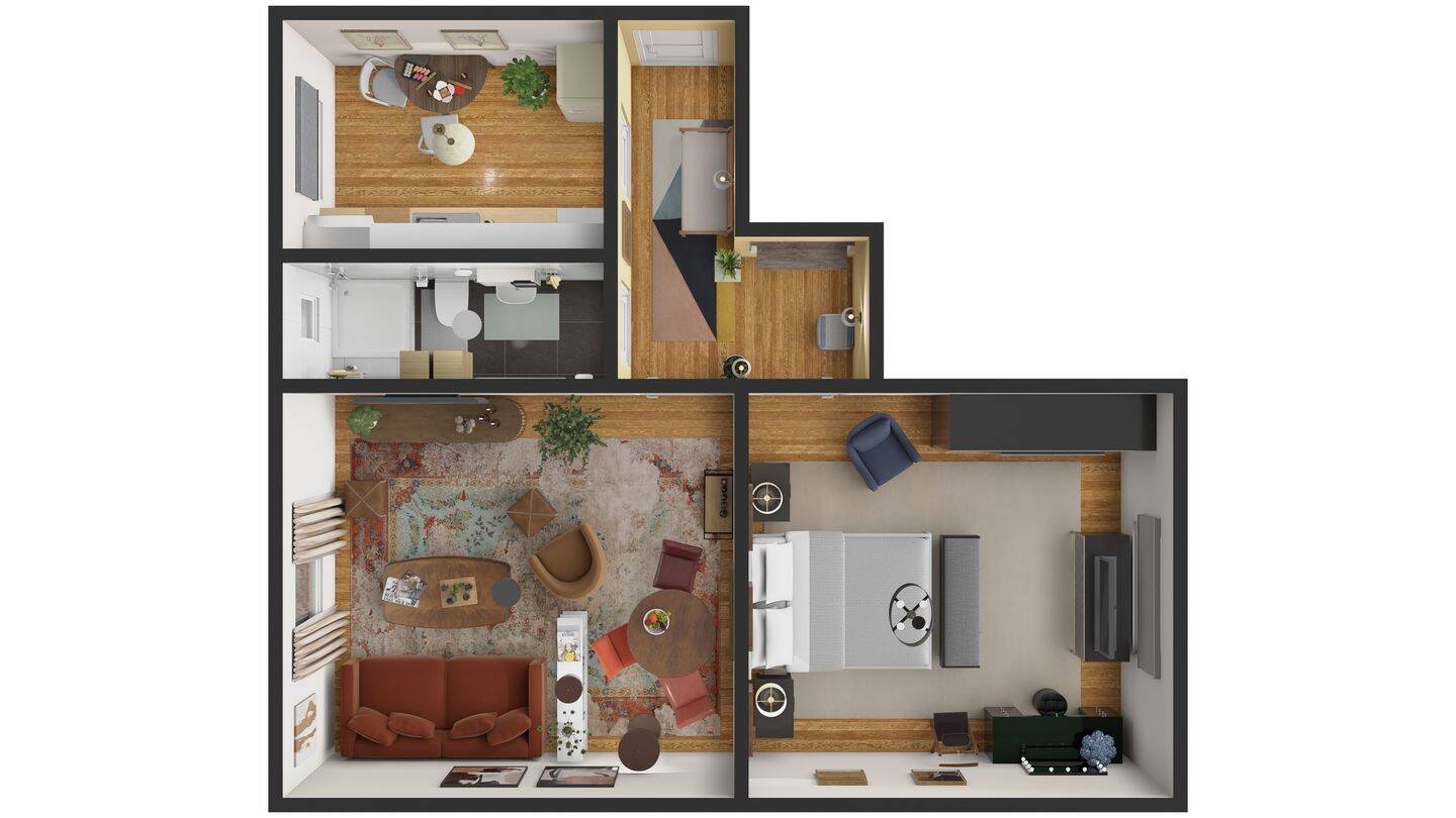Erstbezug nach Modernisierung • 10 Min. bis zur Uni • helle 2-Zi-Whg ca. 54,80 m², 22769 Hamburg (Altona)