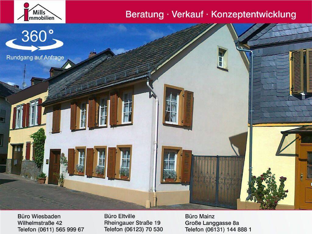 Eltville: Entzückendes Altstadthaus mit geschütztem Innenhof in schöner Lage, 65343 Eltville am Rhein