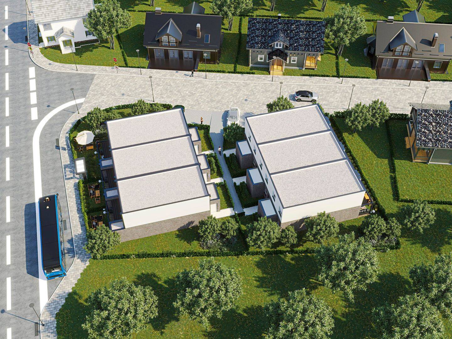Baugrundstück mit Bauprojekt für 6 Reihenhäuser in Zempin auf Usedom, 17459 Zempin