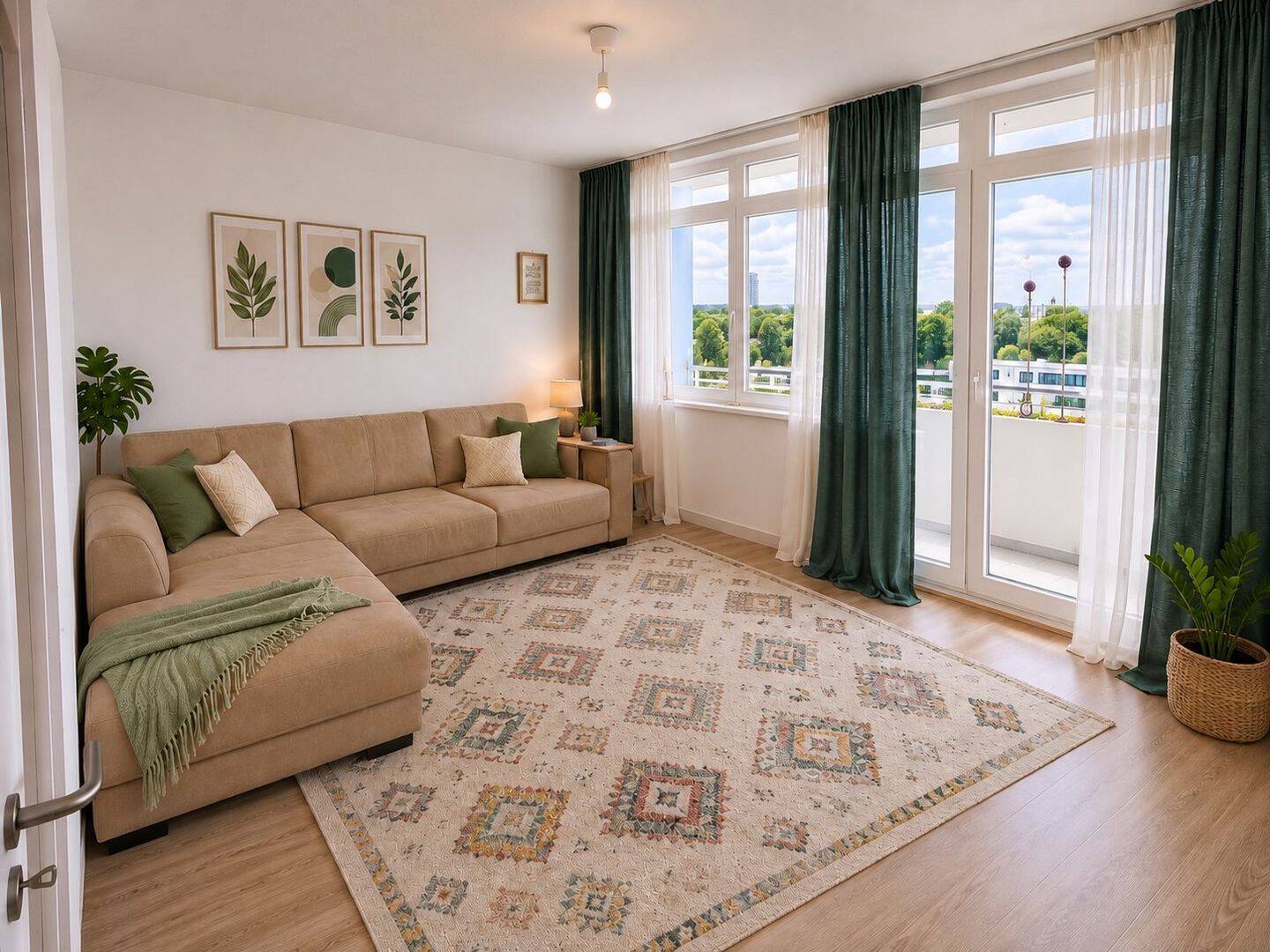 Helle 3,5-Zimmer-Wohnung mit traumhaftem Panoramablick in Wolfsburg-Detmerode, 38444 Wolfsburg (Detmerode Hattorf Heiligendorf Rabenberg Westhagen)