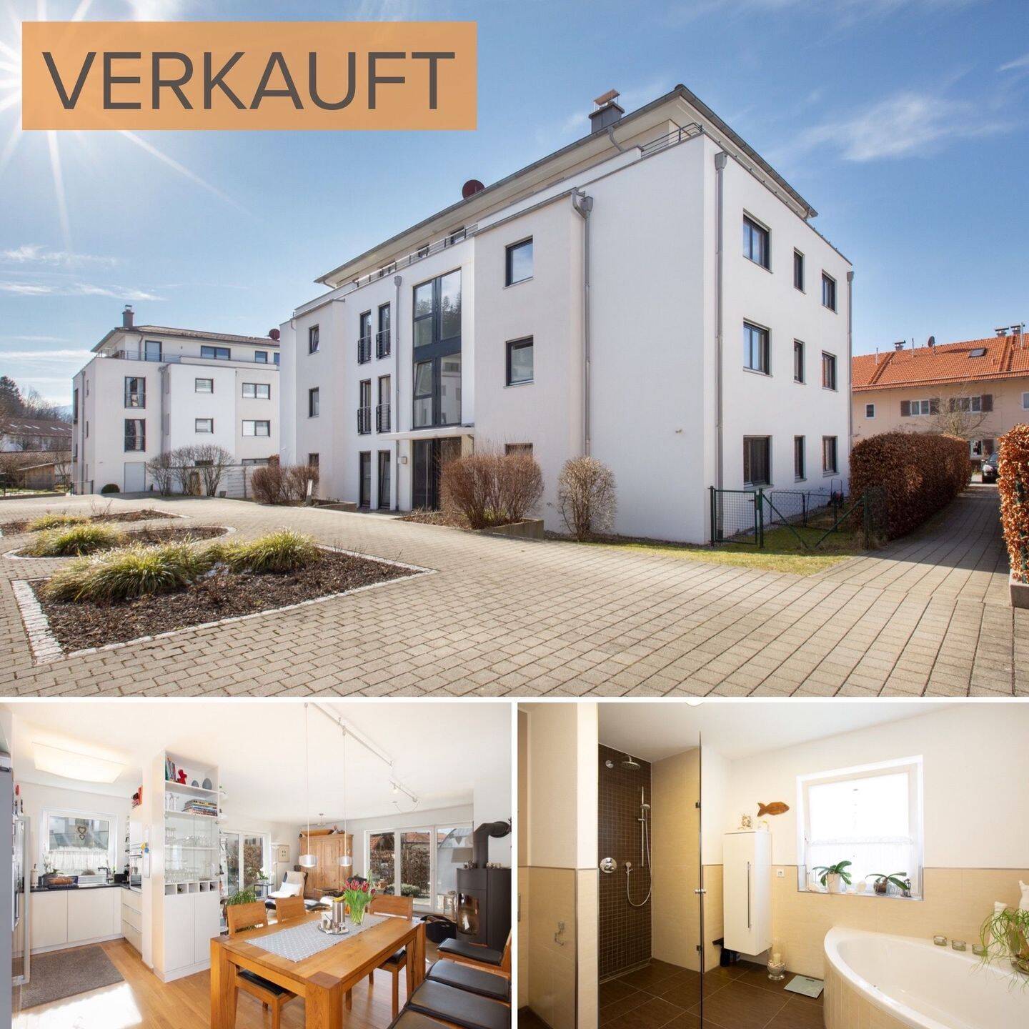 VERKAUFT | Bad Tölz | Elegante, moderne Erdgeschosswohnung mit Privatgarten und hochwertiger Ausstattung in ruhiger Lage, 83646 Bad Tölz