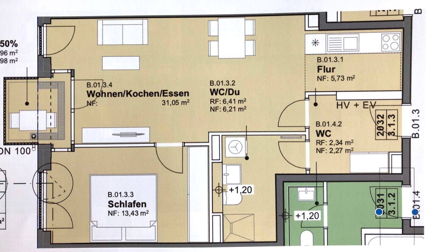 Schön schick auf 2,5 Zi., Balkon & Parkblick: einfach wohlfühlen, 80999 München (Allach-Untermenzing)