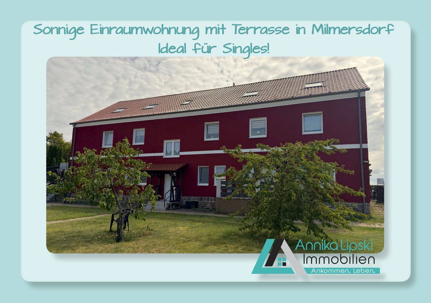 Sonnige Einraumwohnung mit Terrasse in Milmersdorf – Ideal für Singles, 17268 Milmersdorf